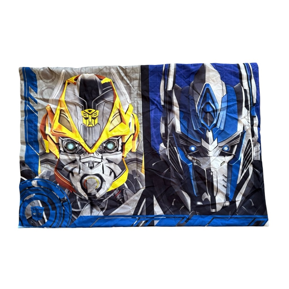 Transformers Pillowcase Standard Size Bumblebee & Optimus Prime 100% Polyester‎